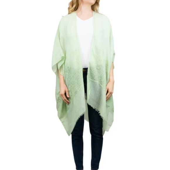 Dreamy Embroidered Open-Front Layering Duster - Picture 9 of 14